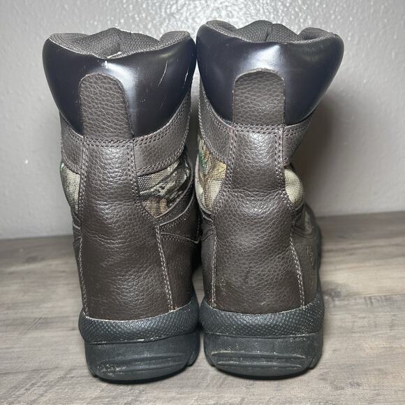 Game Winner Mens Waterproof Hunting Boots Leather / Camo Lace Up Size 10.5 - Picture 5 of 10